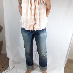 LEVI'S SELVAGE Denim 501 Boyfriend Jeans